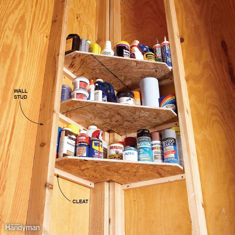Storage Shed Shelving Ideas