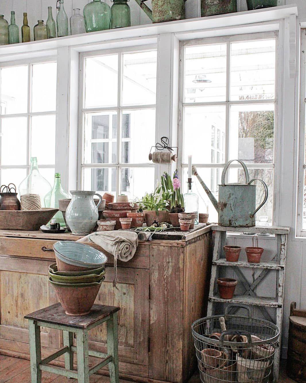 She Shed Chic Potting Shed Backyard Inspiration Hello Lovely