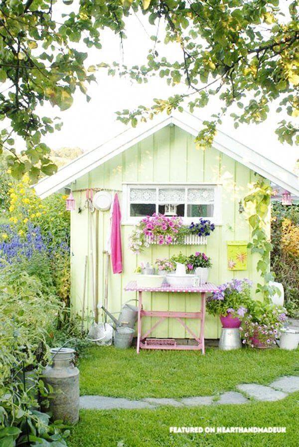 19 Shabby Chic Garden Sheds Ideas Worth a Look SharonSable