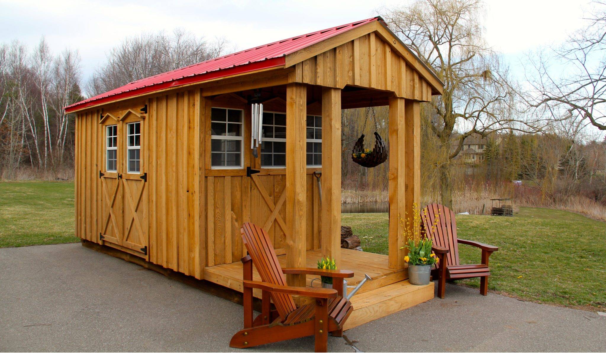 X Avocado Gable Amish Sheds