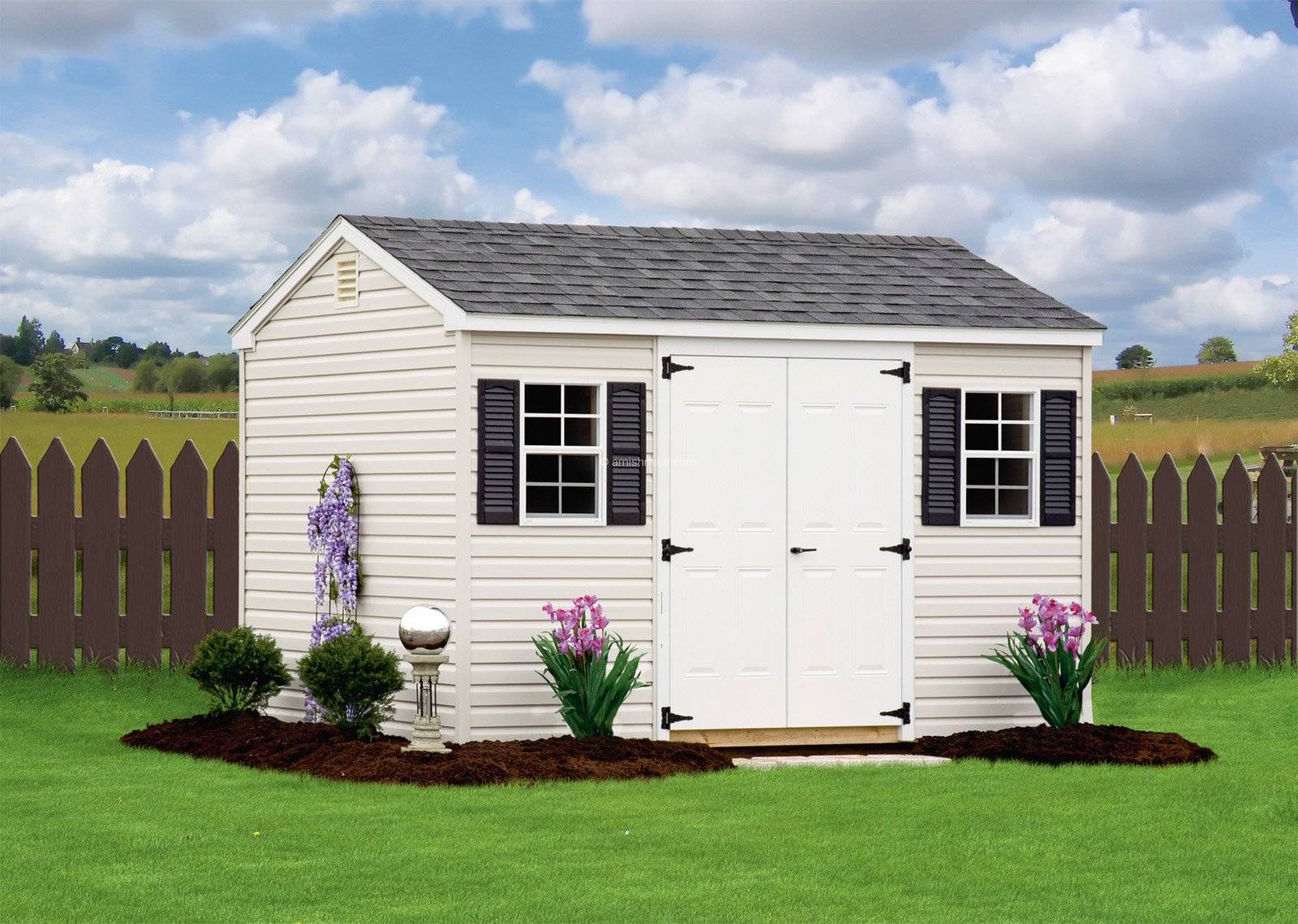 Home Amish Colonial Williamsburg Garden Shed Kit