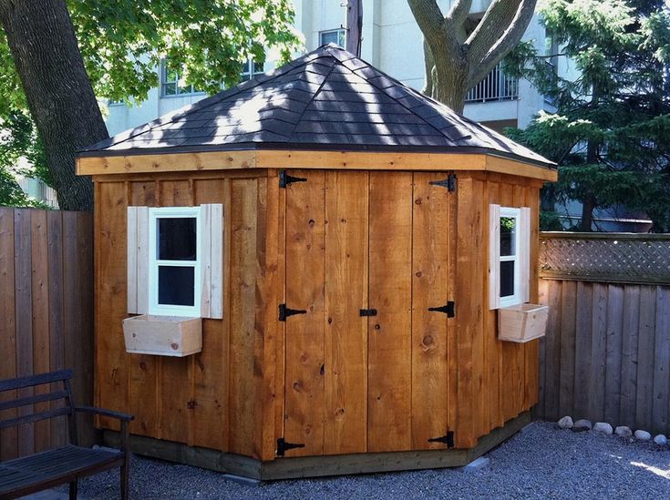 Shed Building Kit Rustic Outhouse