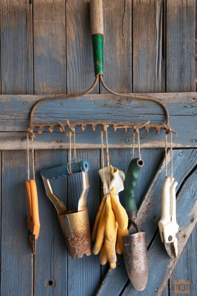 Organized Garden Tool Rack