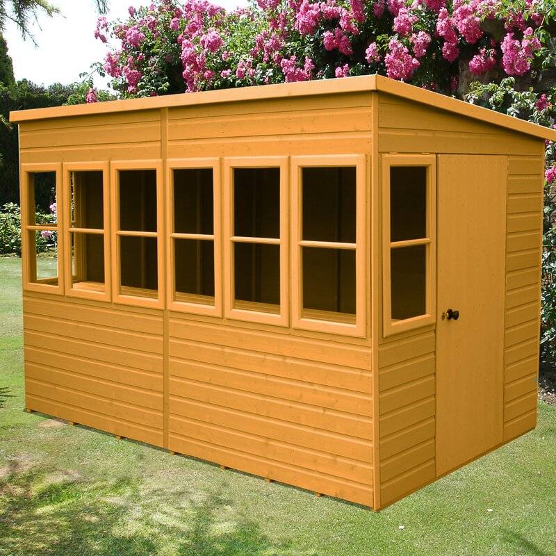 Mercia Garden Products X Wooden Storage Shed