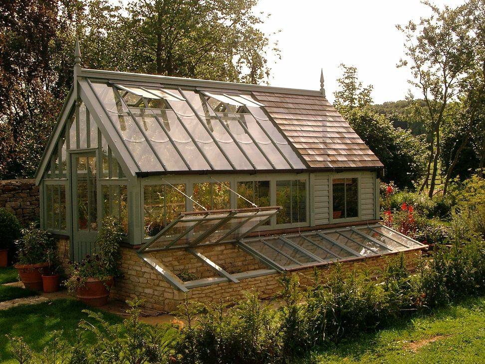 Octagonal Wooden Greenhouse