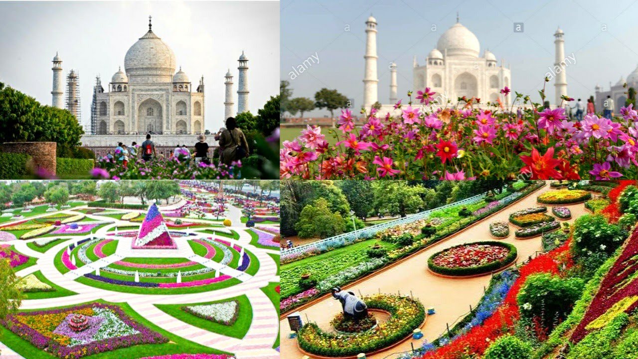 Taj Mahal Complex Garden View