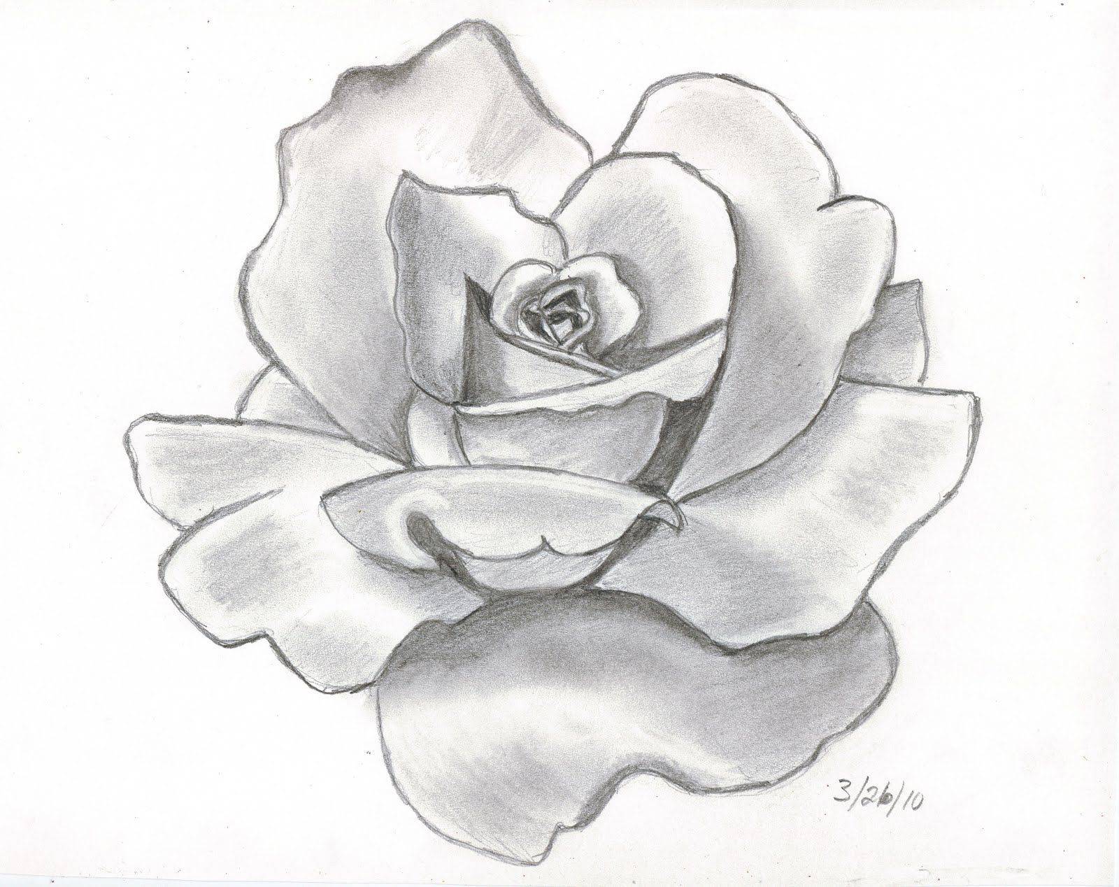 Black Drawing Flower