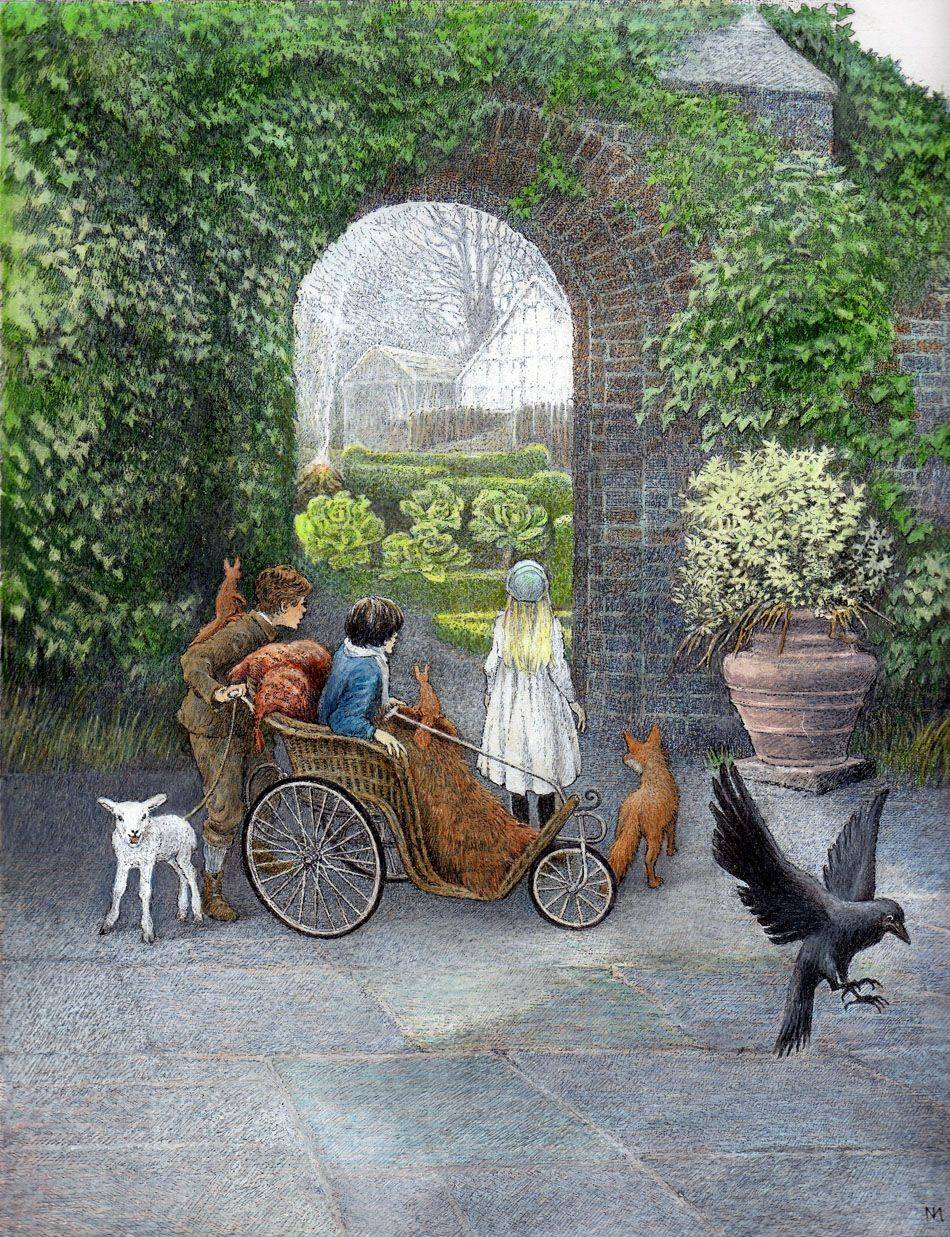 Inga Moore Garden Illustration