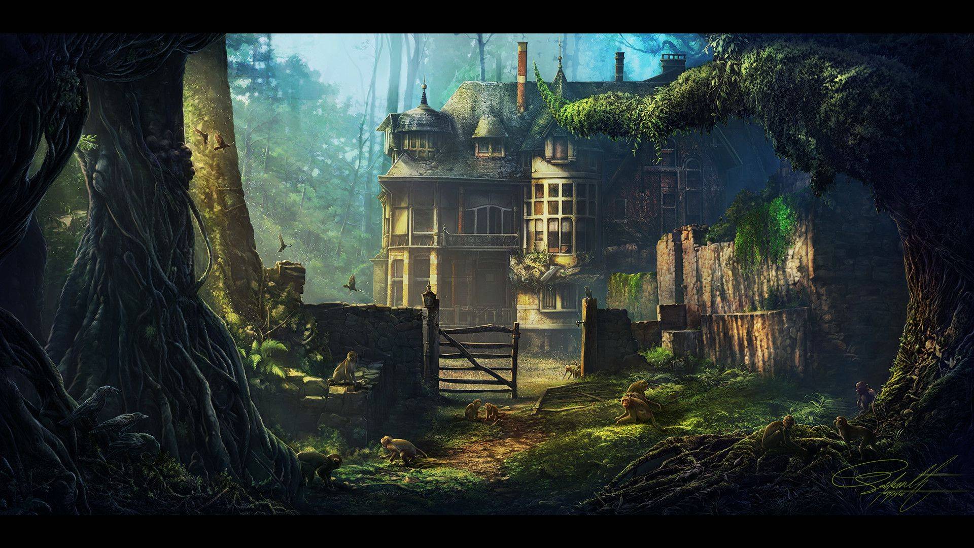Science Fiction Landscape Building