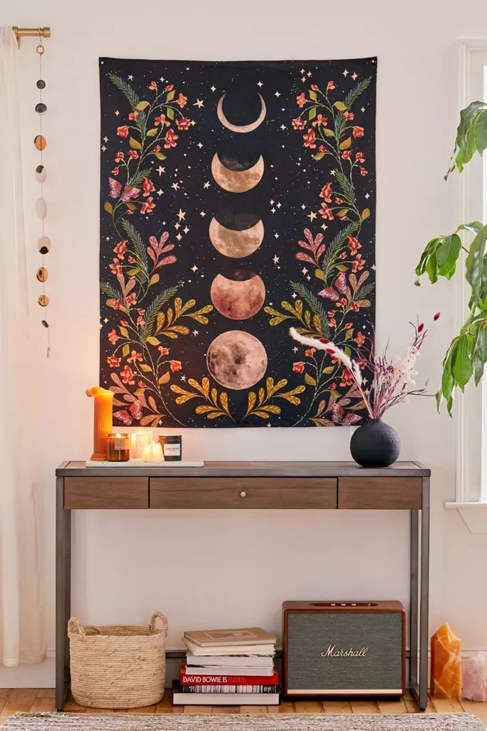 Moonlit Garden Tapestry