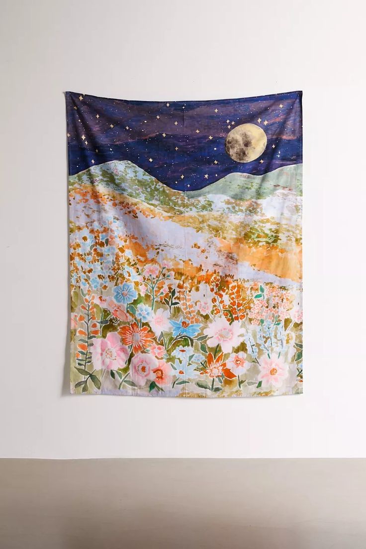 Moonlit Garden Tapestry