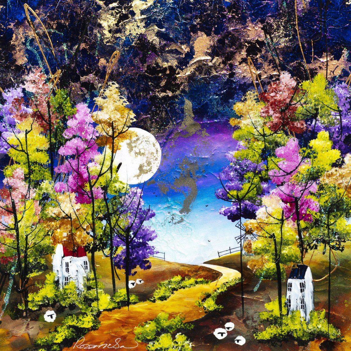 Moonlit Landscape Moonlight Painting