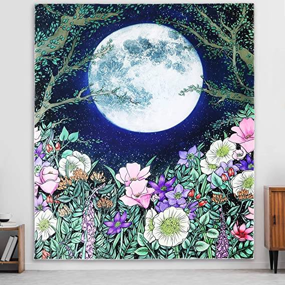 Moonlit Garden Tapestry Decor Essentials