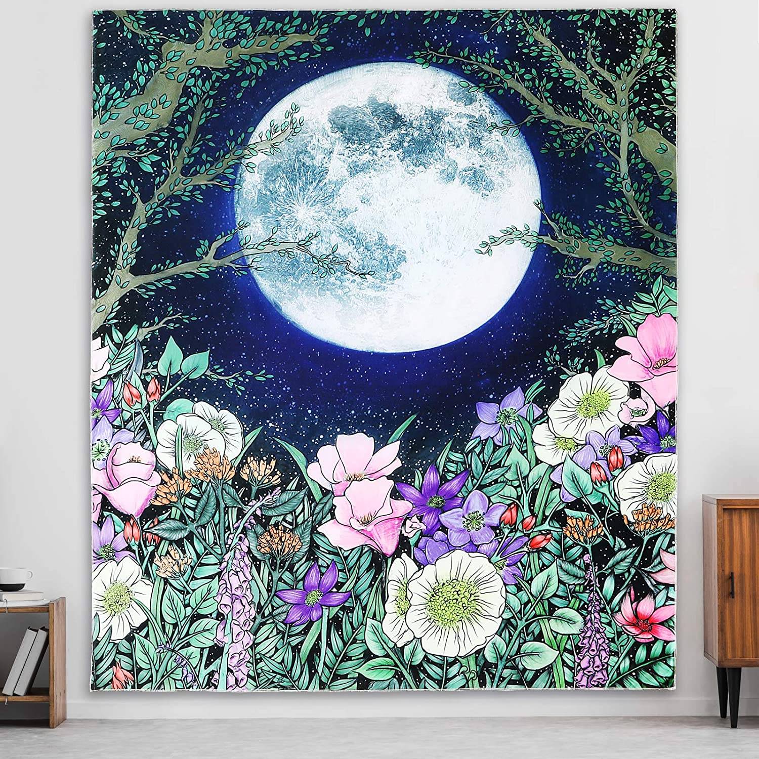 Moonlit Garden Tapestry