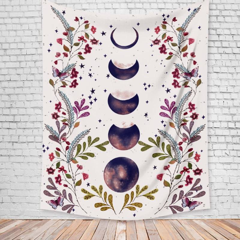 Moonlit Garden Tapestry Meditation Room Decor