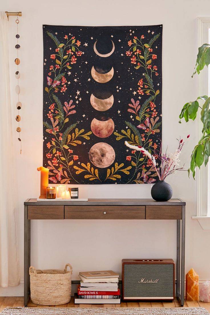 Moonlit Garden Tapestry