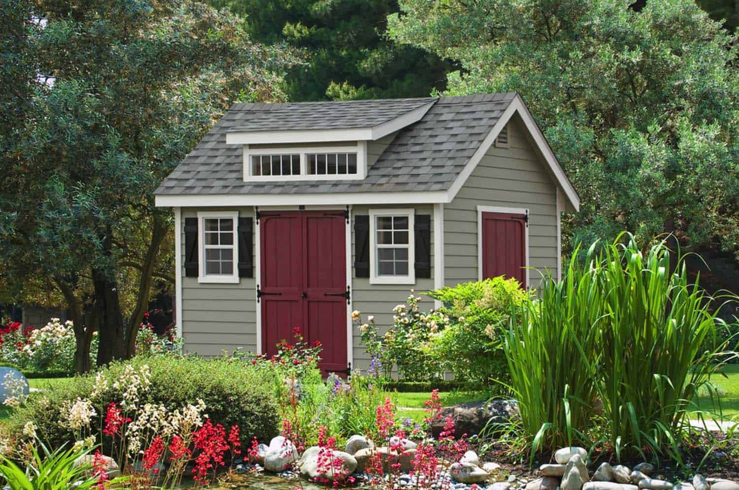 Lovely Colorful And Bright Painted Shed Ideas