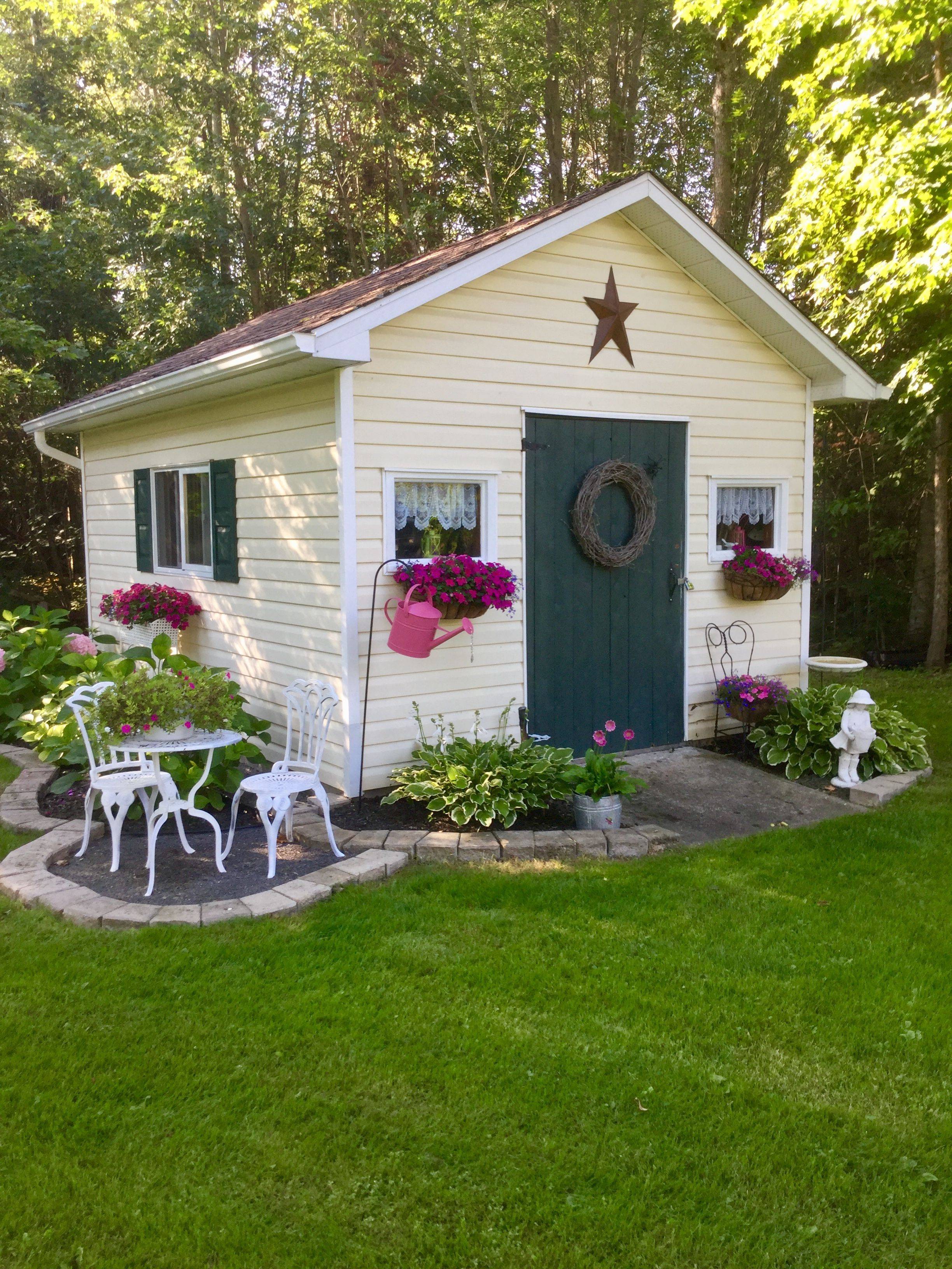 Painted Garden Sheds