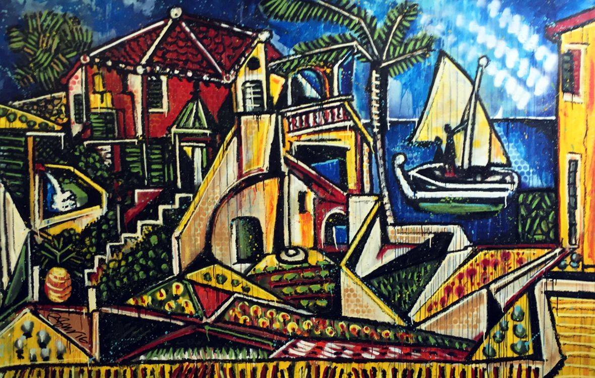 Vinos Picasso Acrylic Canvas Painting Painting