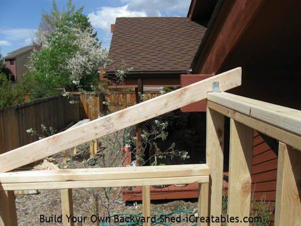 A Garden Shed Roof Framing Youtube