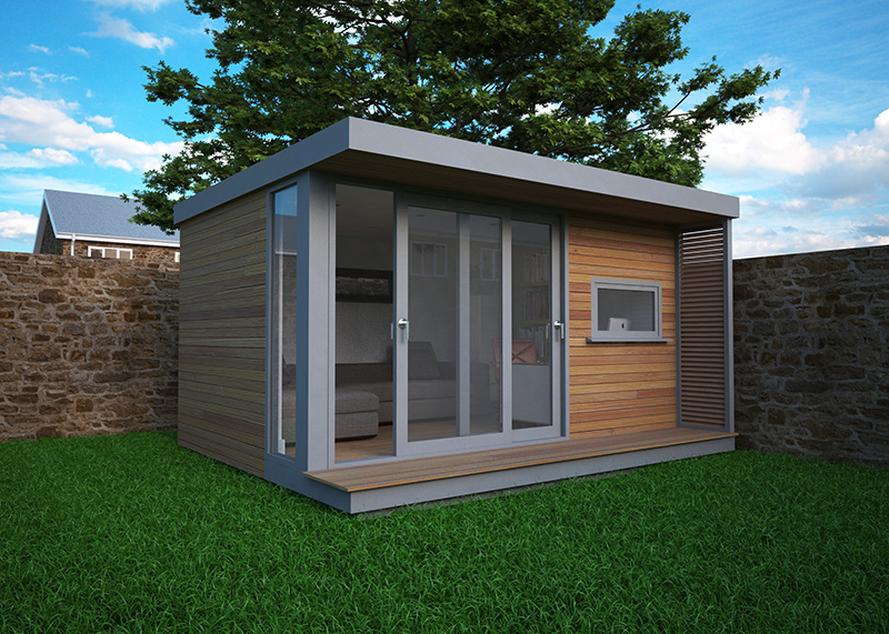 Flat Roof Garden Shed Office Timber