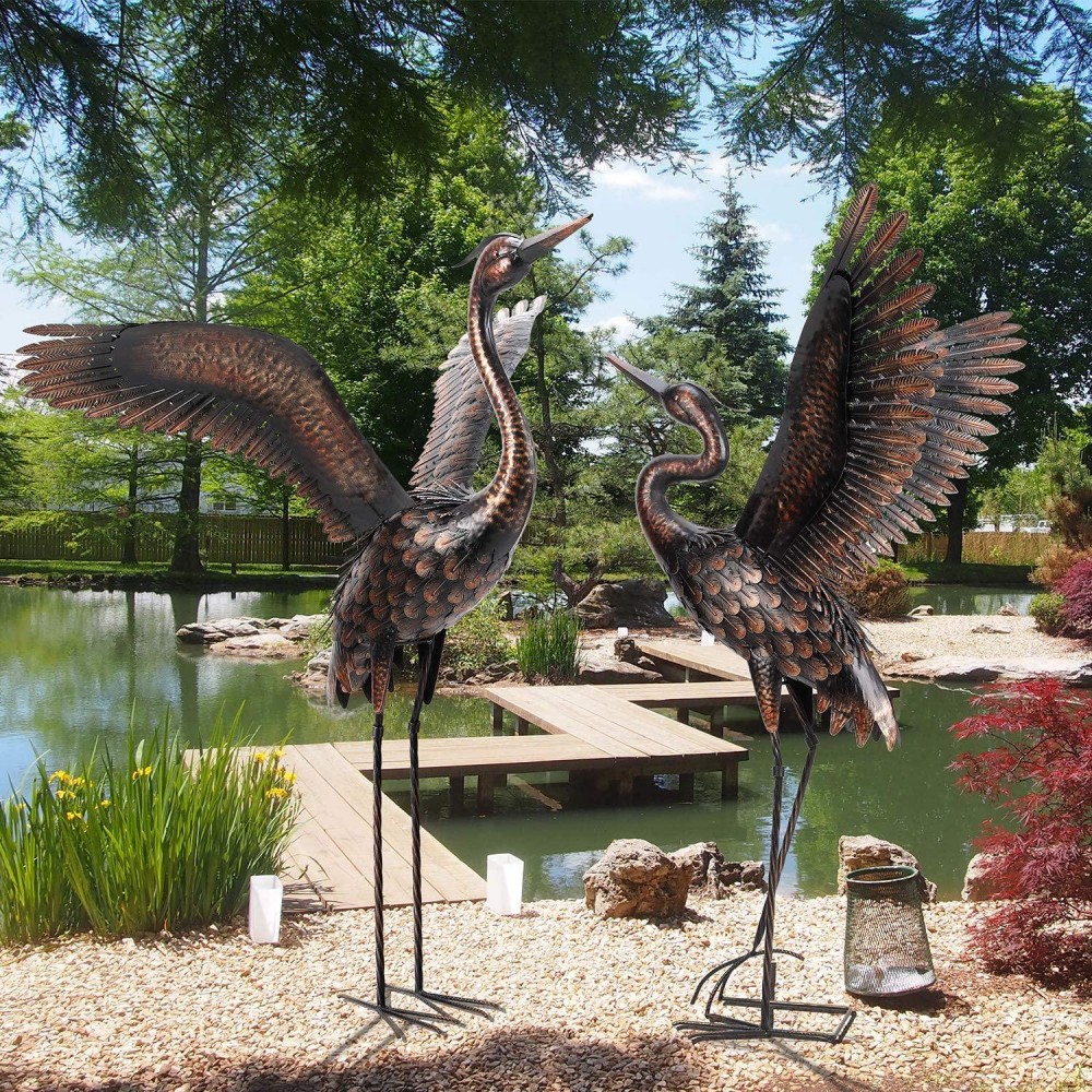 23 Crane Garden Statues Sculptures Ideas To Consider SharonSable