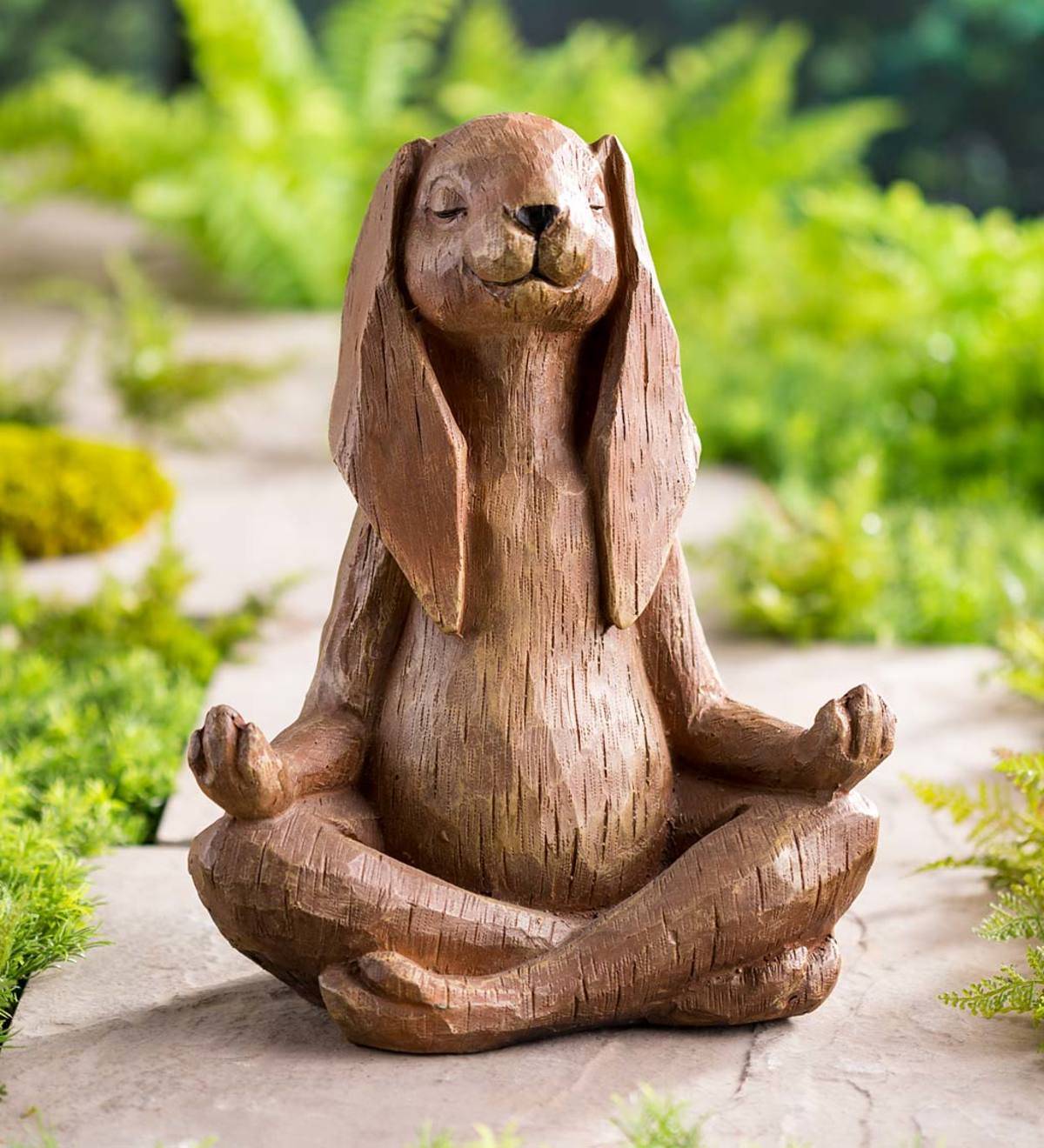 Aimik Meditating Zen Garden Yoga Figurine Poly Resin Animal Sculpture
