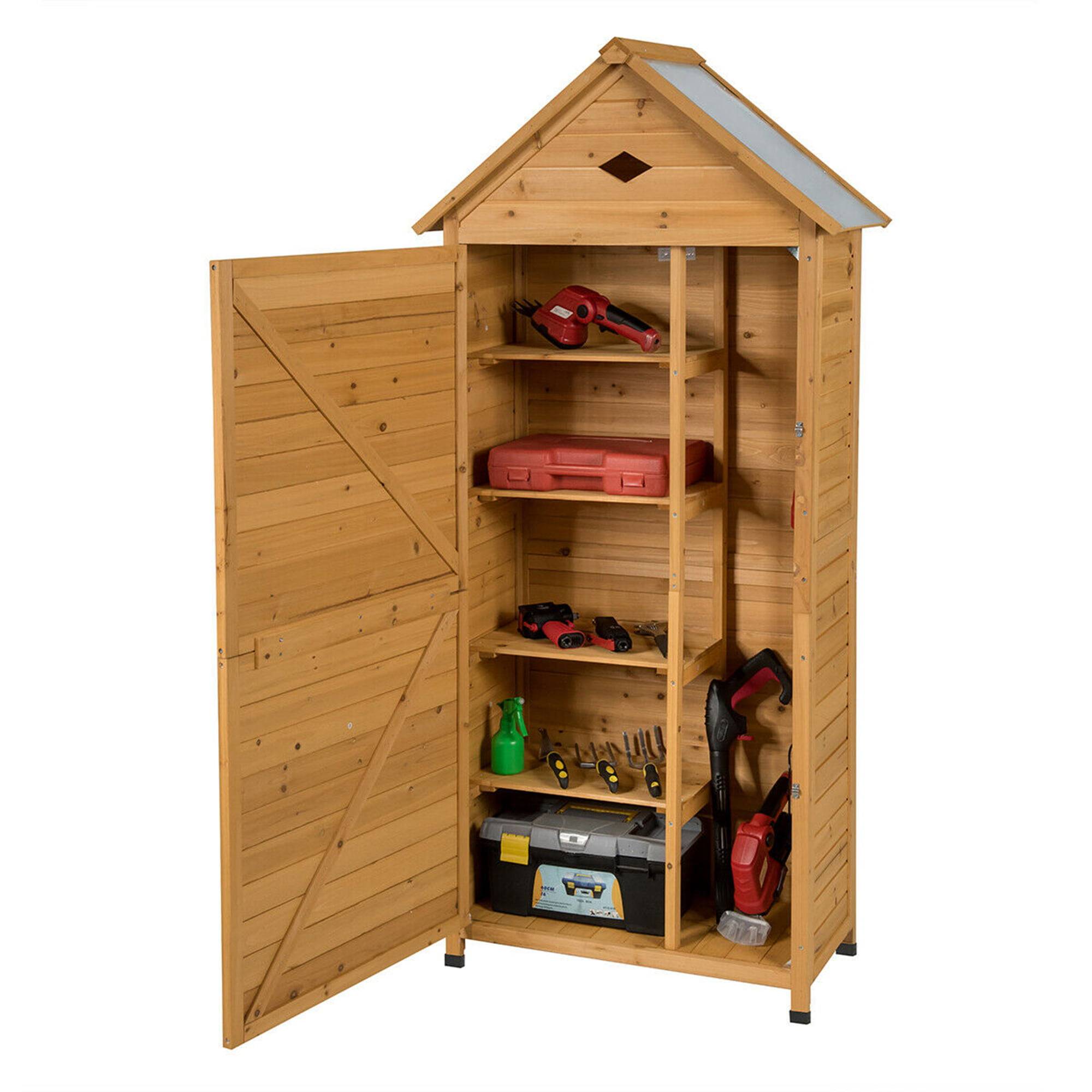 X Ft Outdoor Wooden Storage Cabinet