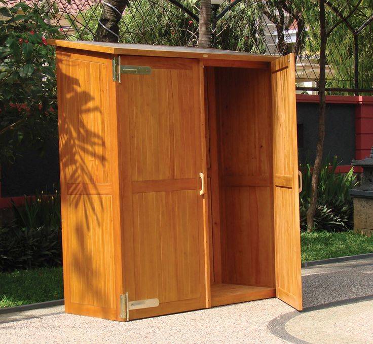 Outdoor Tool Shed Storage Cabinet Plastic Patio Garden Pool Cu Ft
