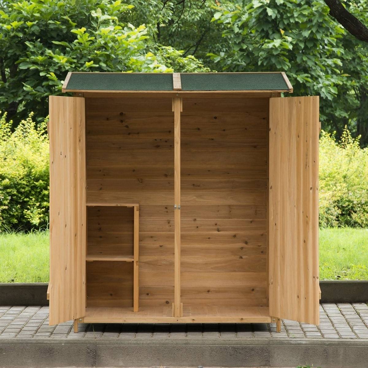 Plastic Storage Garden Outdoor Shelf Utility Cabinet Garage Shed