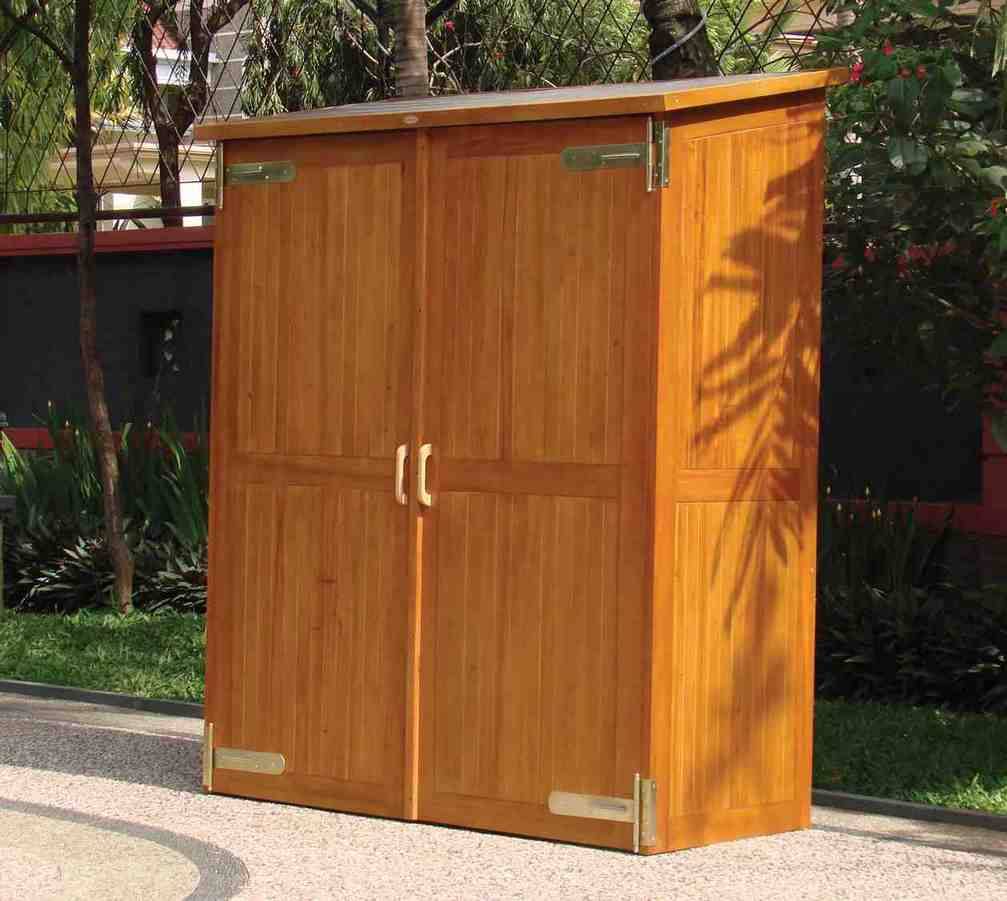 Wooden Outdoor Storage Cabinet Impressive