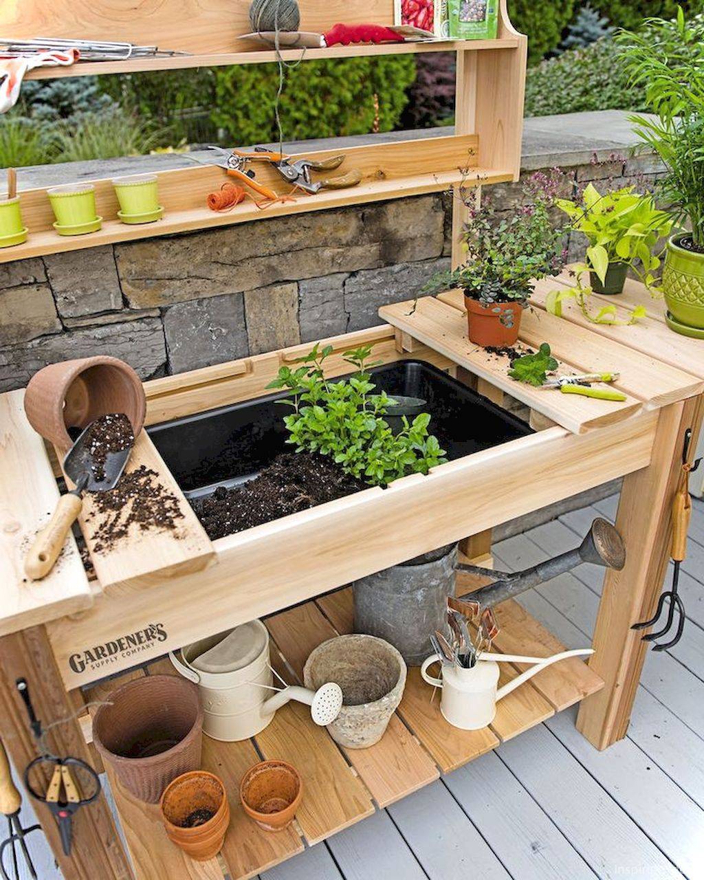 A Weekend Free Potting Bench Plans