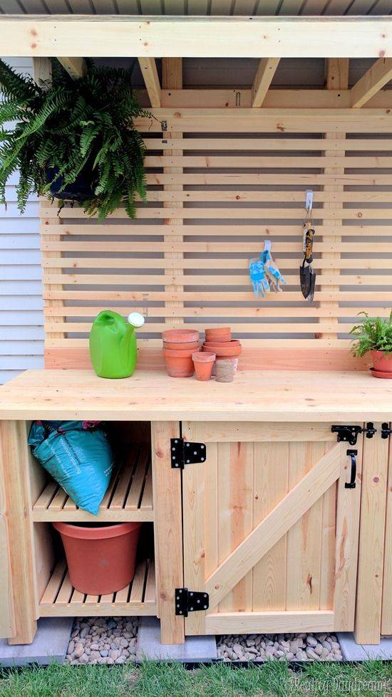 Dianamariehome How It Began Shed Decor Potting Bench Potting