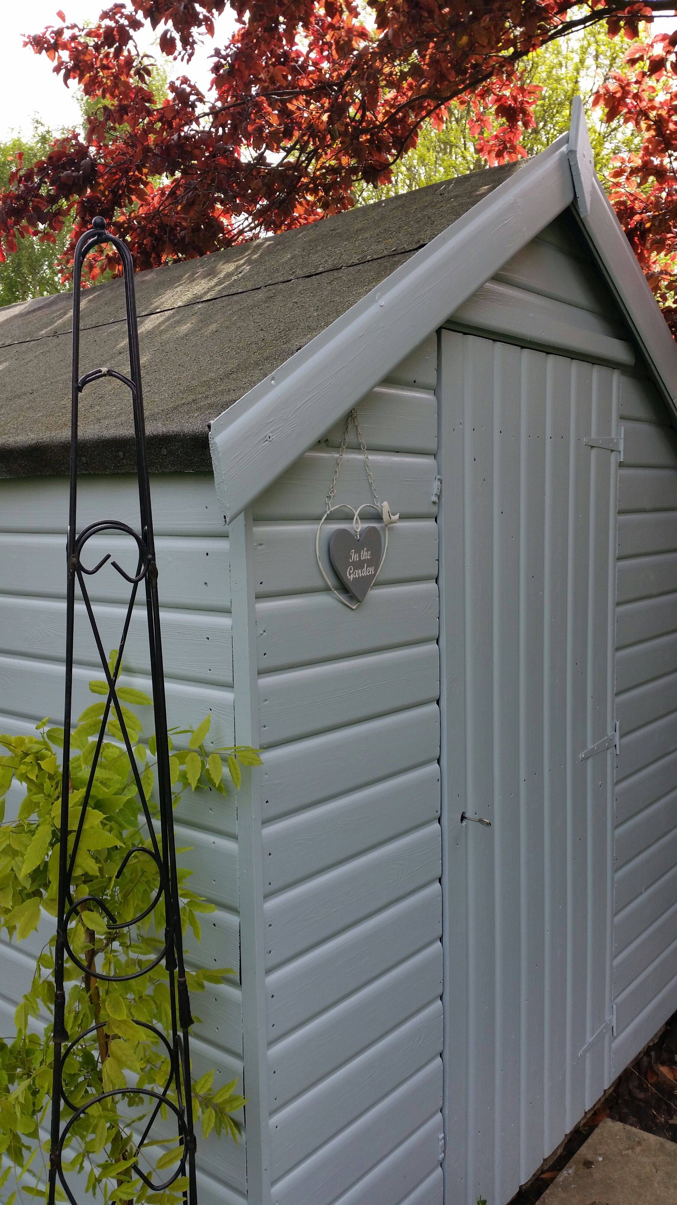 X Rowlinson Heritage Wooden Grey Storage Shed