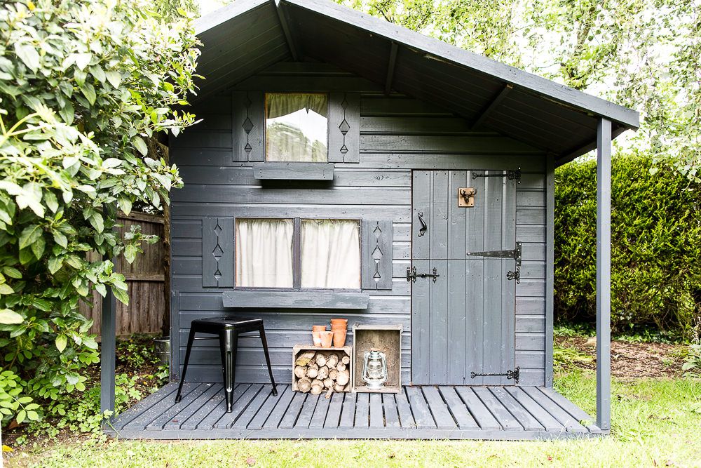 Dark Blue Trim Charcoal Grey