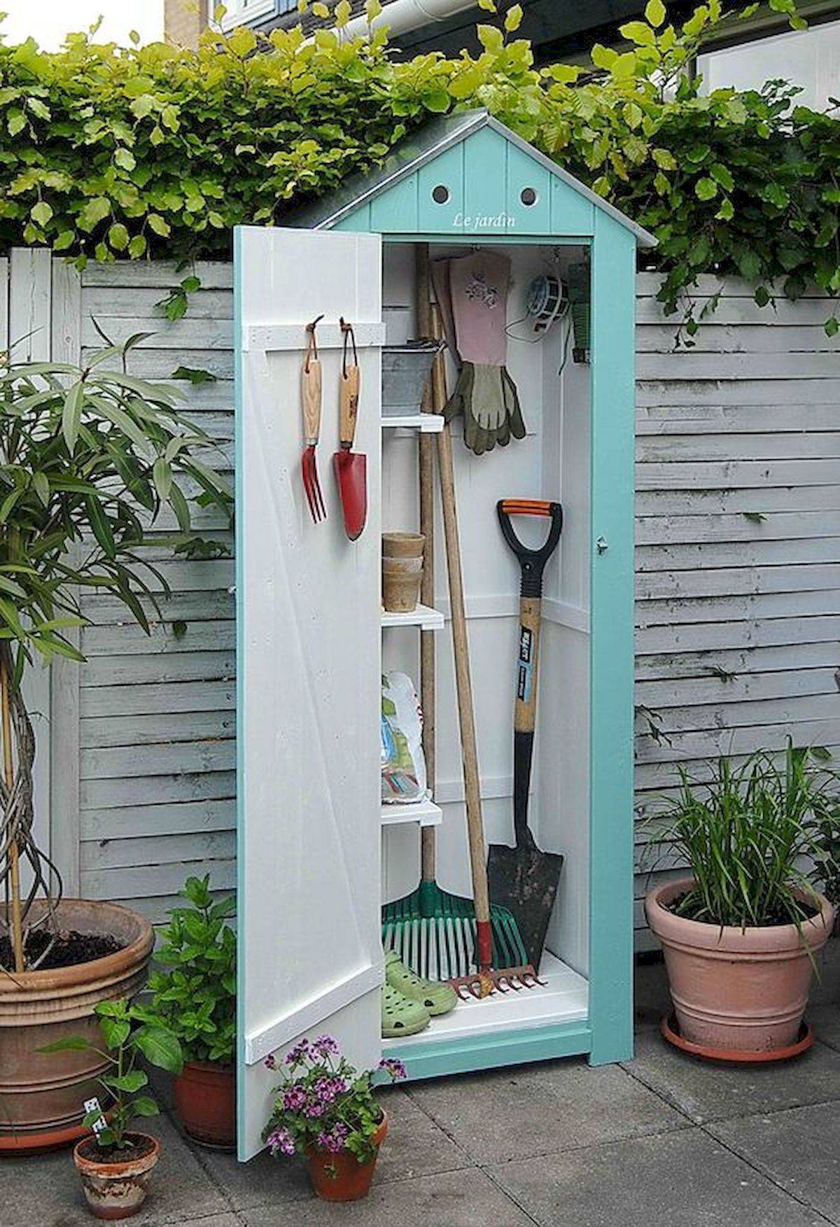 Brilliant Small Garden Shed Storage Ideas