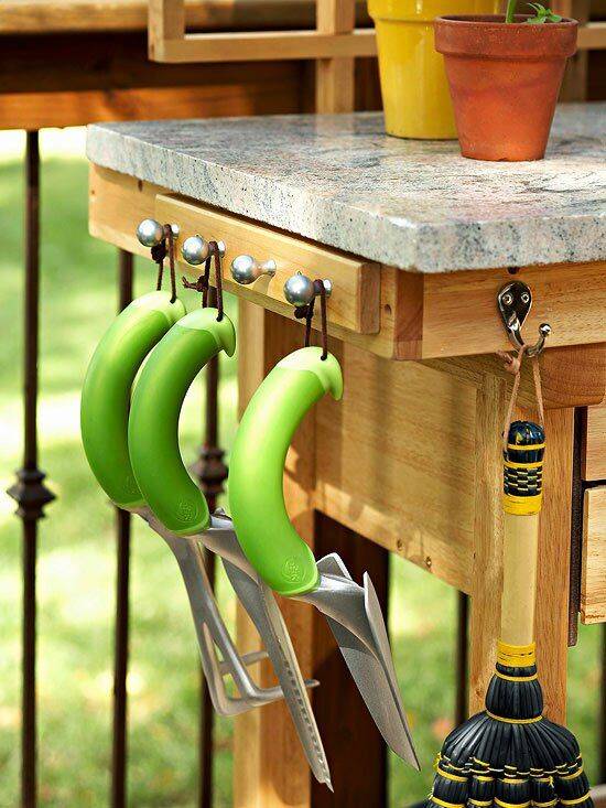 Garden Tool Storage Wall Tutorial Design