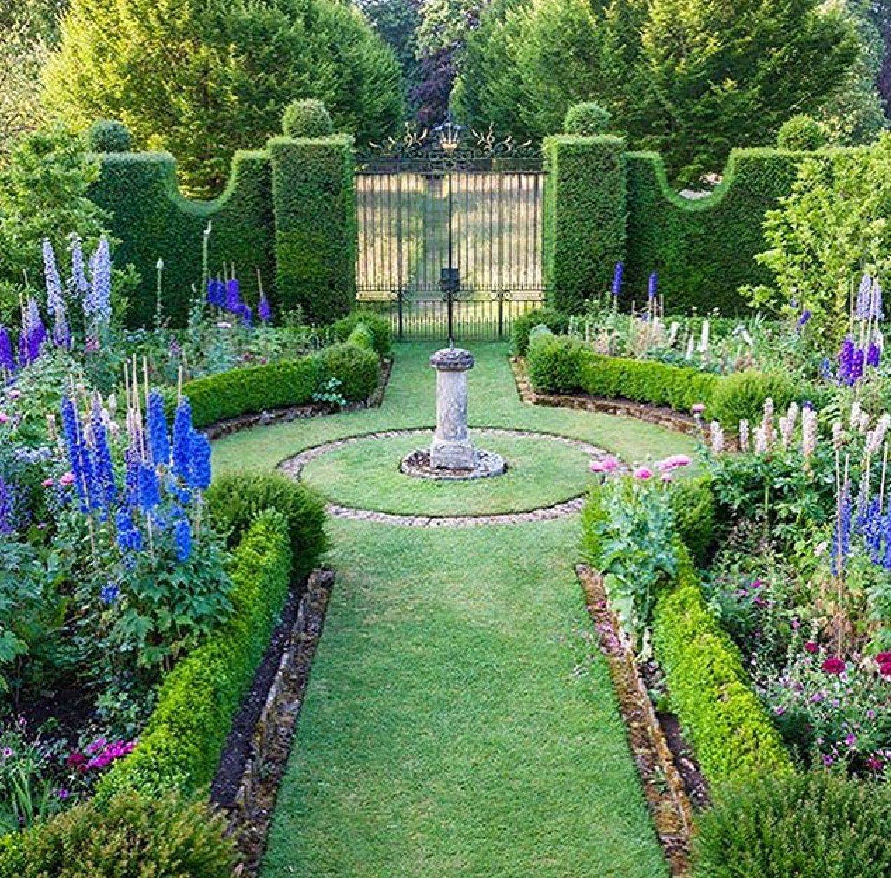 Highgrove English Gardens Sundial Gate Scene Therapy