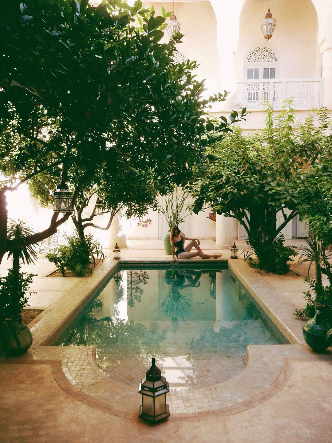 Moroccan Garden Succulents And Swimming Pools