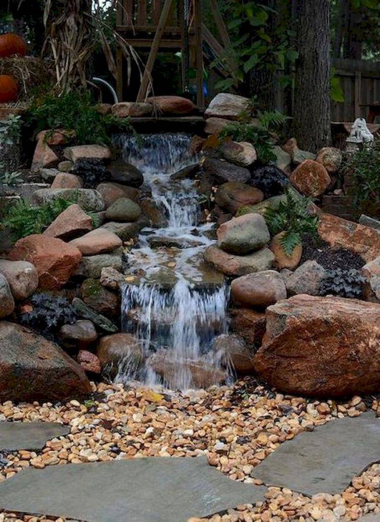 Unique Backyard Garden Water Feature Landscaping Ideas Homixover