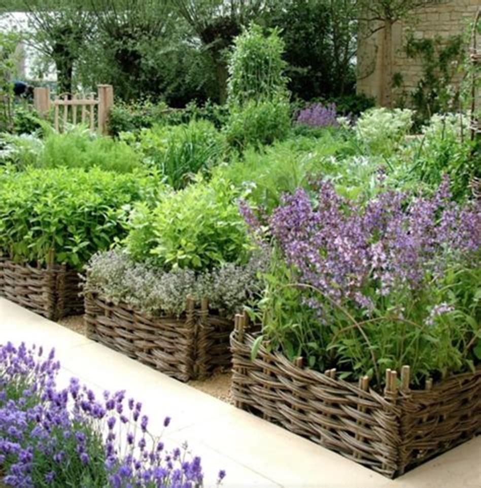 Stone Border Indoor Herb Garden