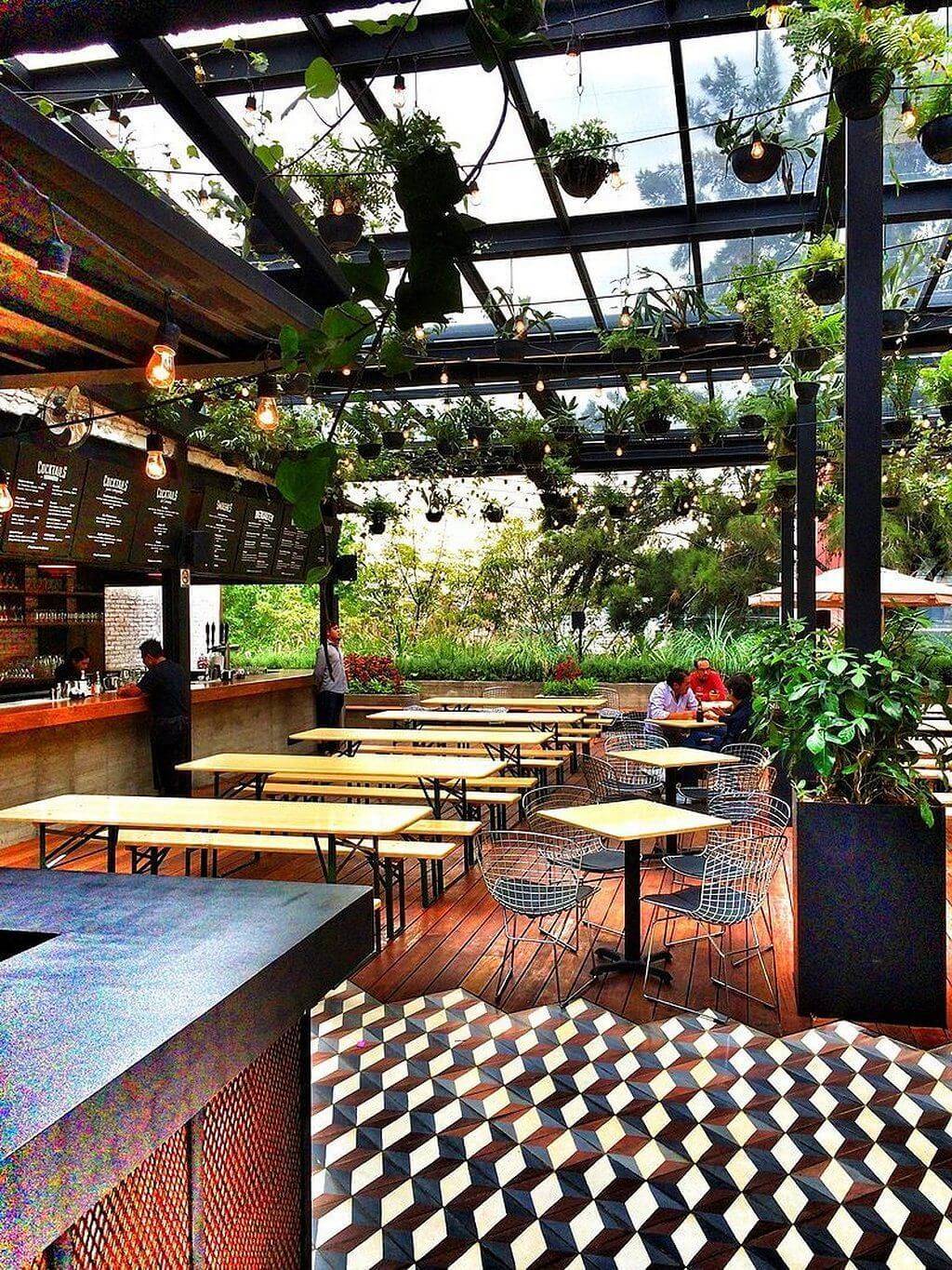 Sensational Designs Of Garden Restaurant Interior Design The