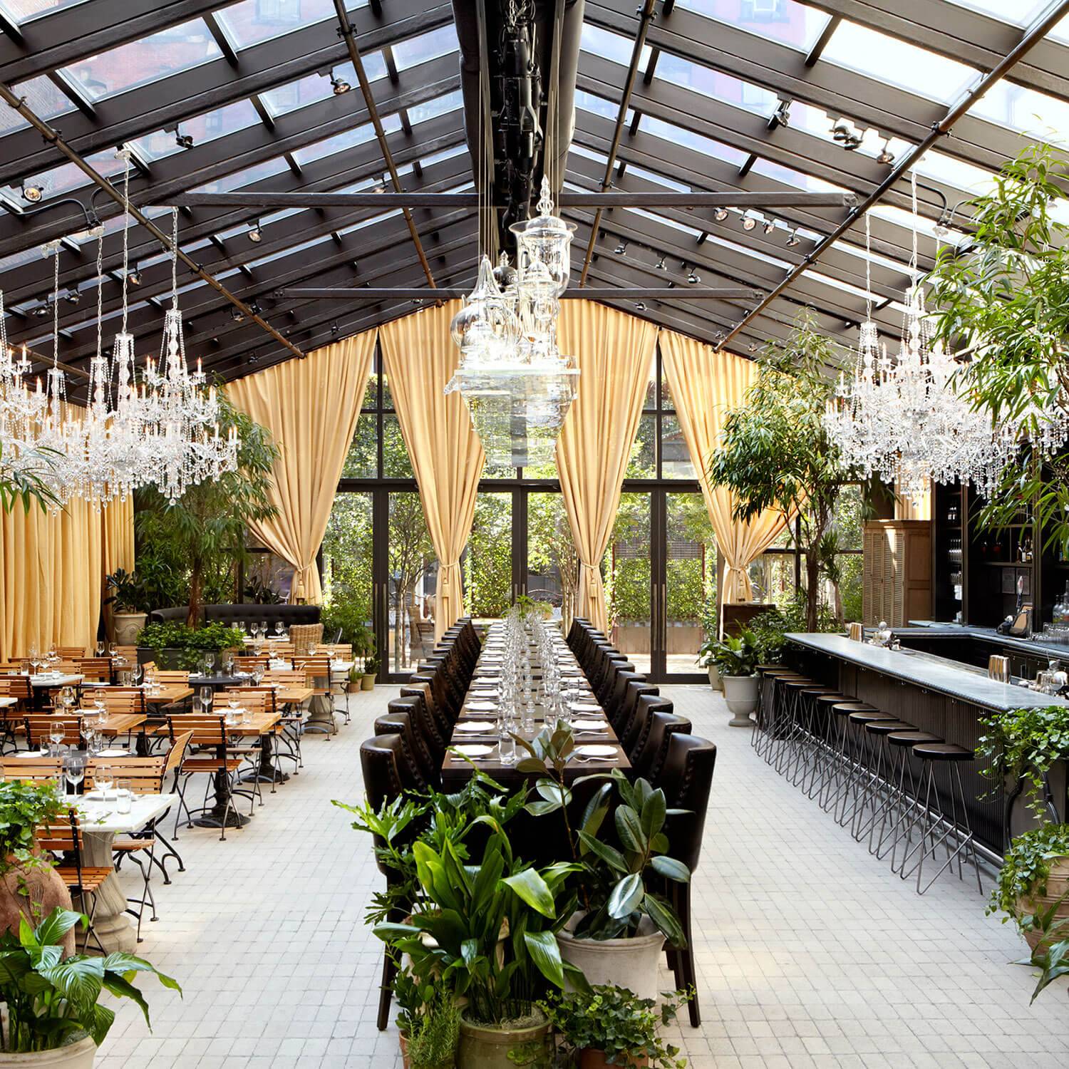 Sensational Designs Of Garden Restaurant Interior Design The