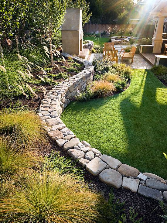 Build Curved Timber Retaining Wall Wall Design Ideas
