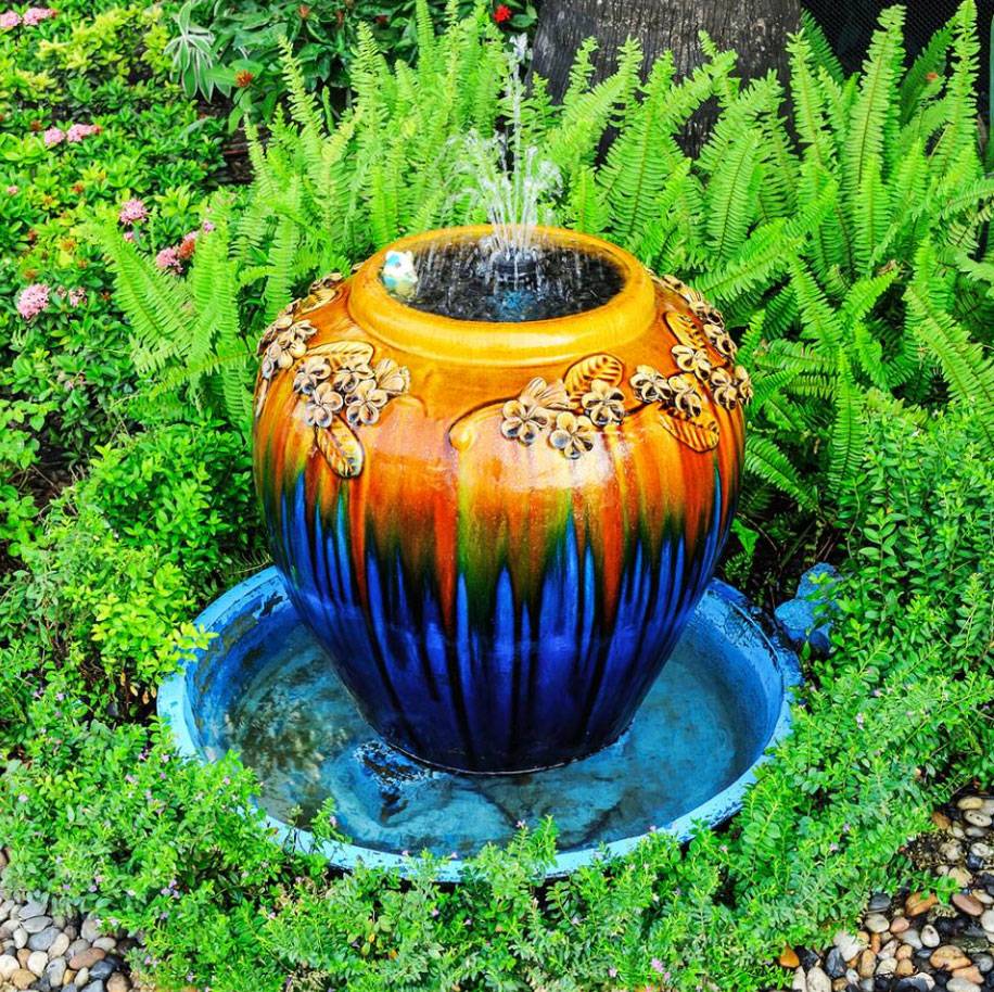 H Outdoor Water Fountain