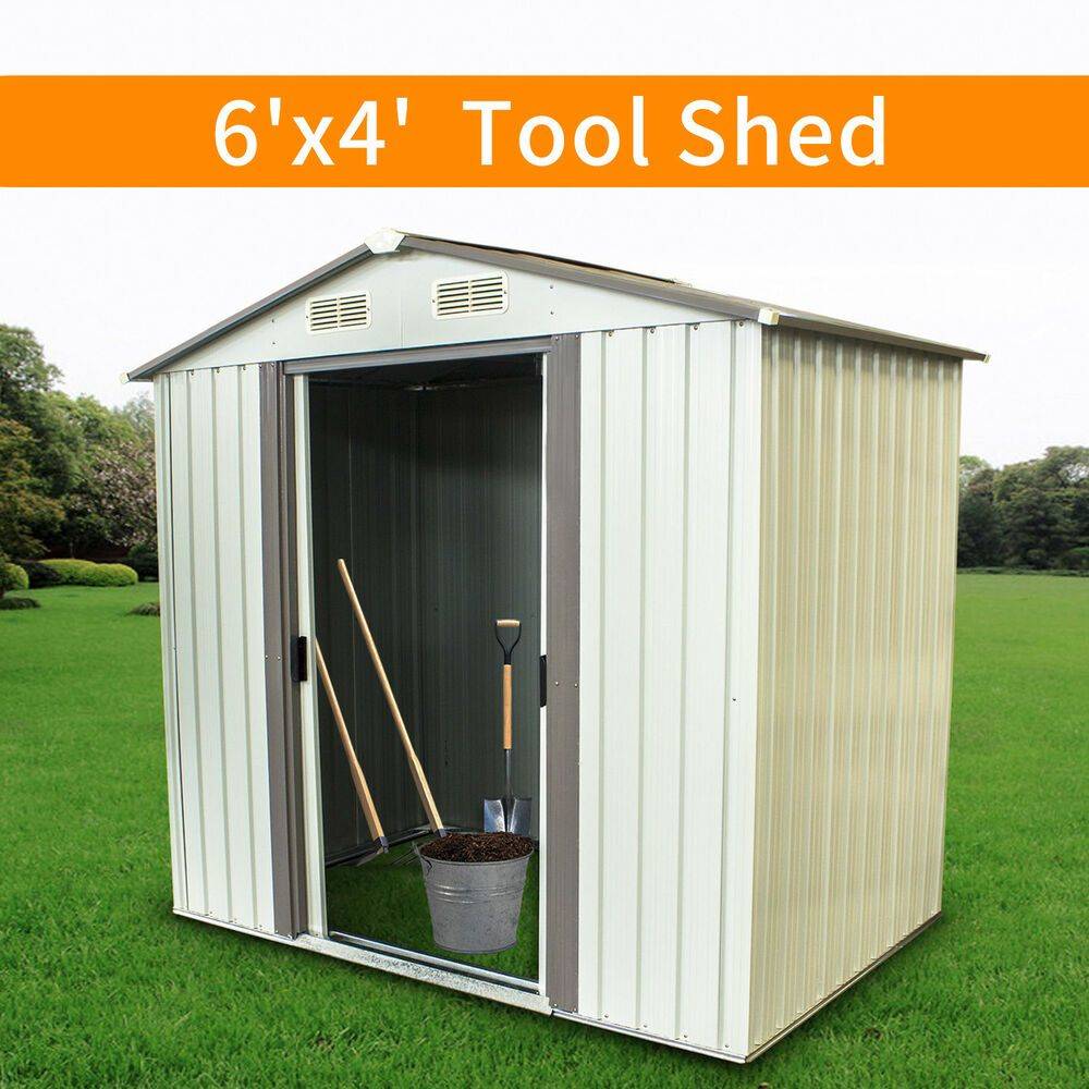 X Outdoor Backyard Garden Metal Storage Shed