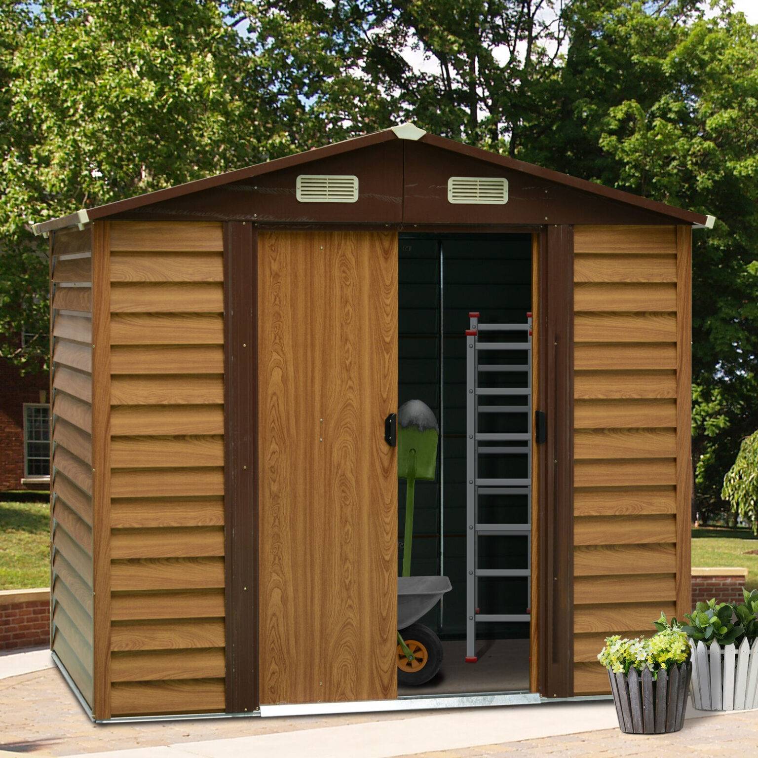 X Ft Outdoor Garden Sheds
