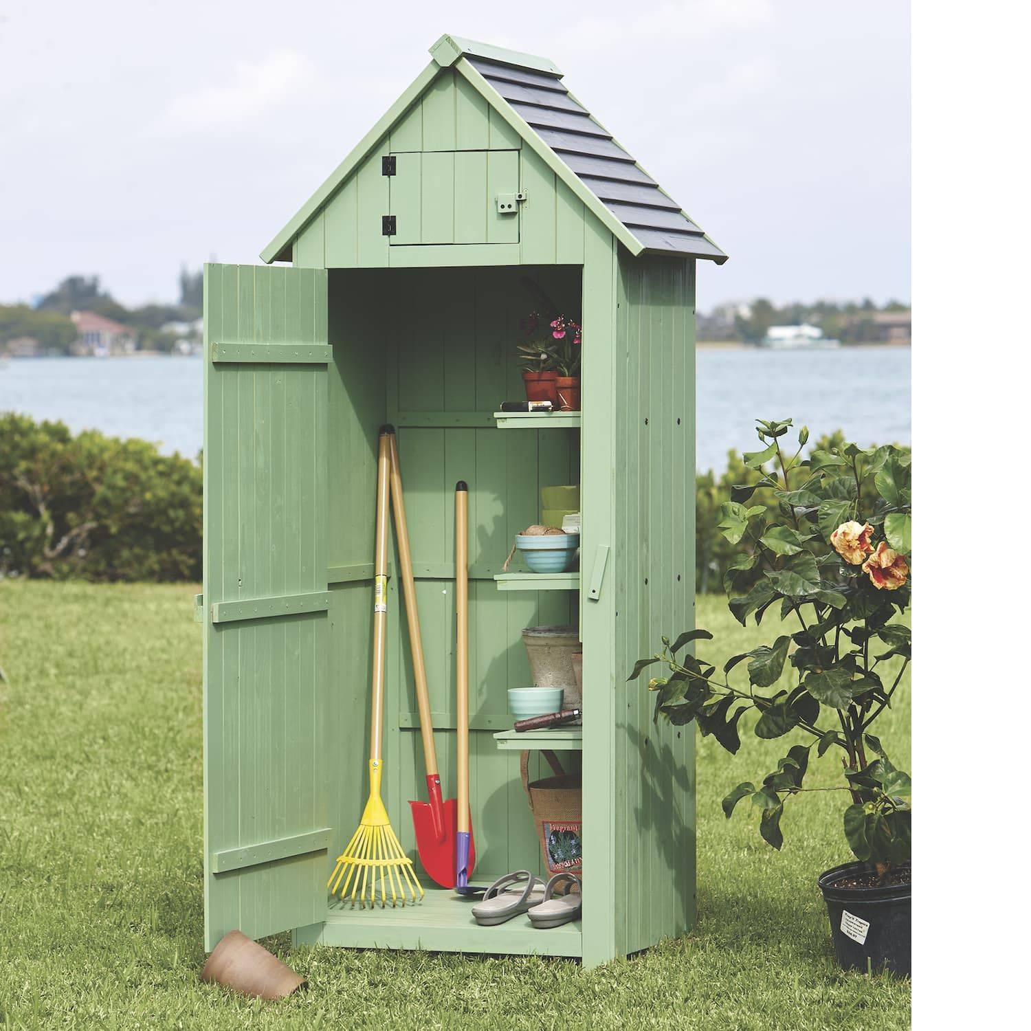 Solid Fir Wood Garage Organisation Sturdy