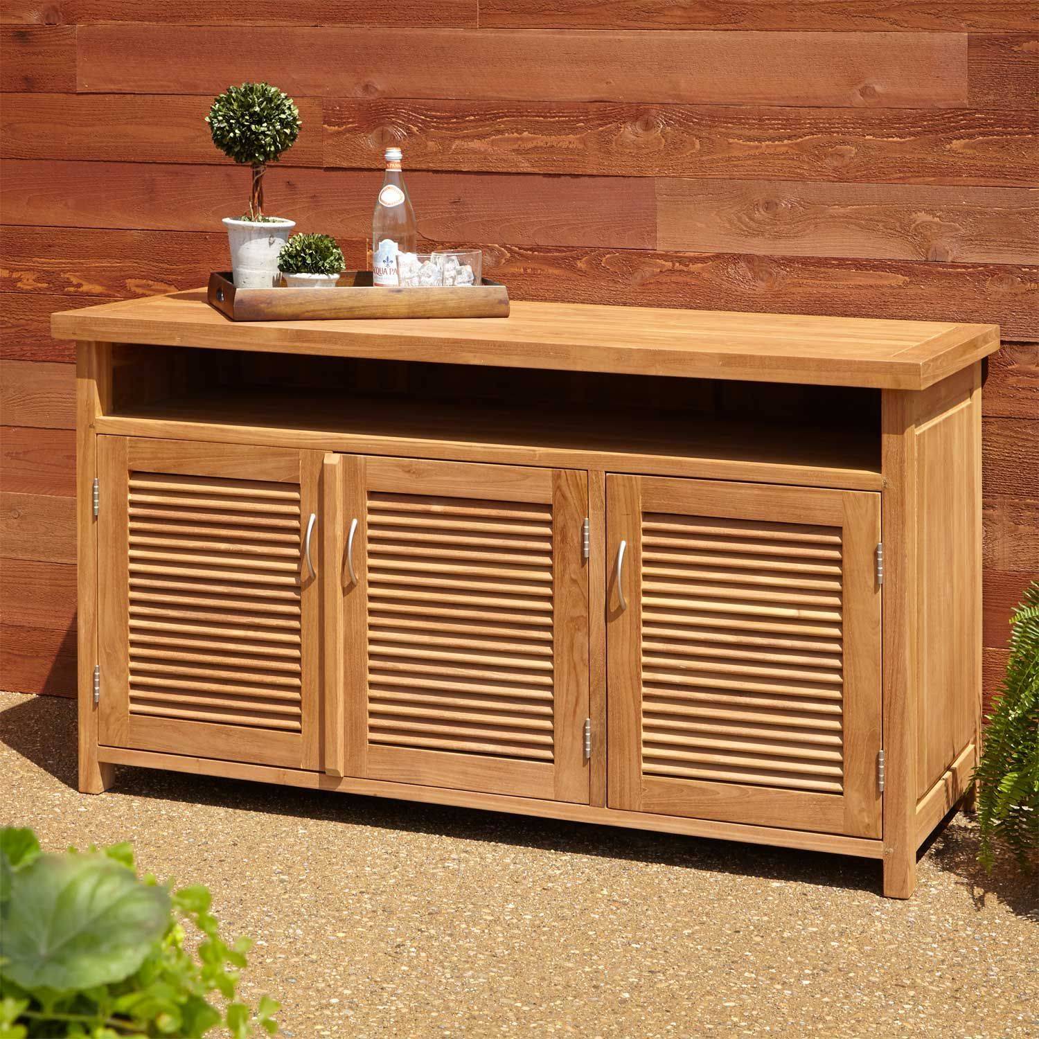 Outdoor Wood Storage Cabinets