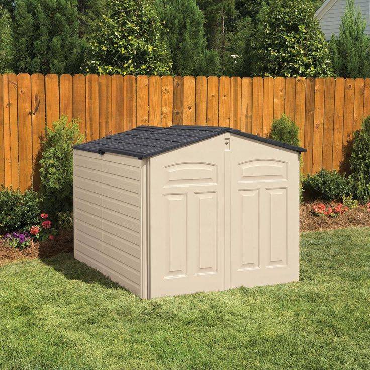 Rubbermaid Outdoor Slidelid Storage Shed